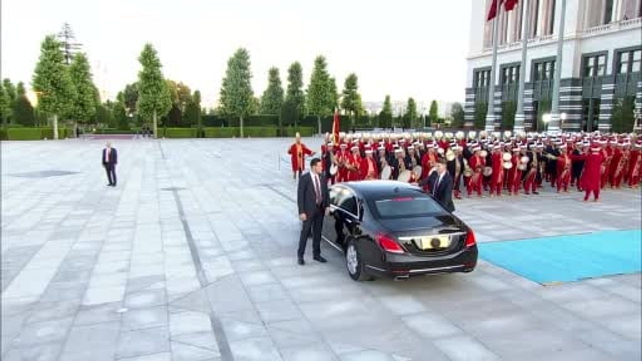 Cumhurbaşkanlığı Külliyesi'nde devlet ve hükümet başkanları onuruna resepsiyon