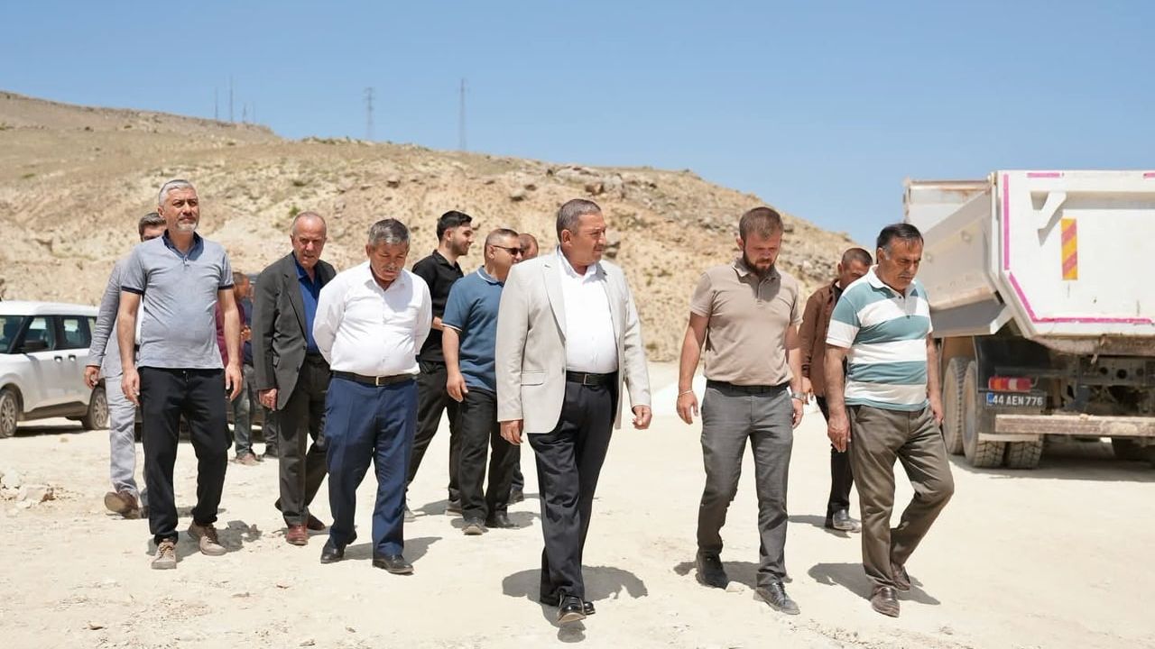 Darende belediye başkanı Bozkurt projeleri sahada değerlendirdi