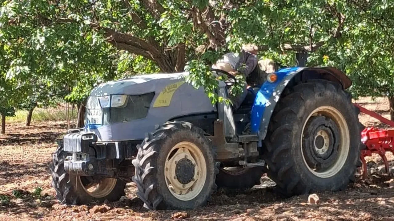 Darende'de kayısı bahçesinde traktörle çalışırken ağaç dalı çarpan çiftçi hayatını kaybetti
