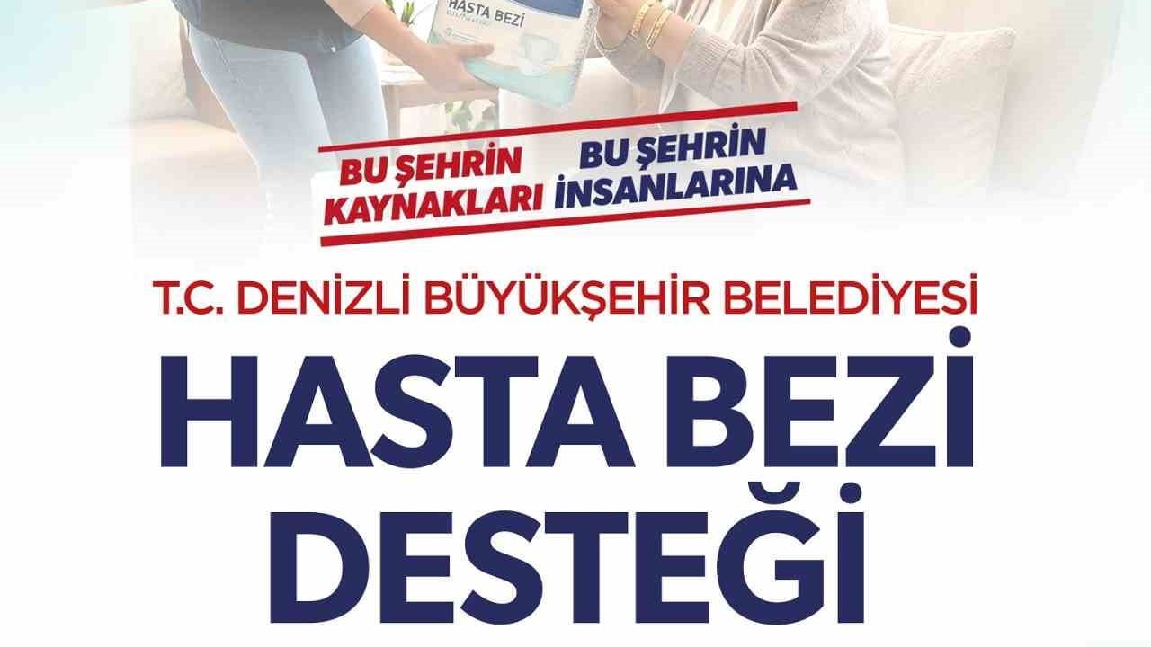 Denizli büyükşehir’den ailelere hasta bezi desteği