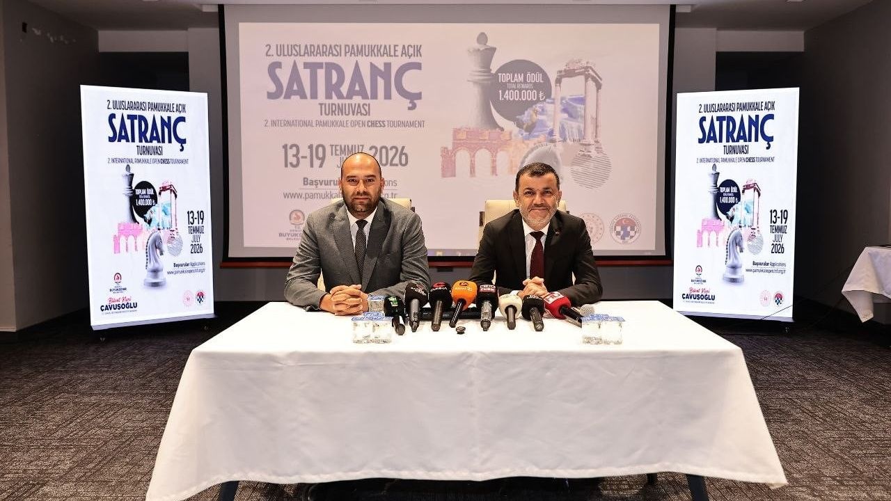 Denizli’de uluslararası Pamukkale açık satranç turnuvasında geri sayım başladı