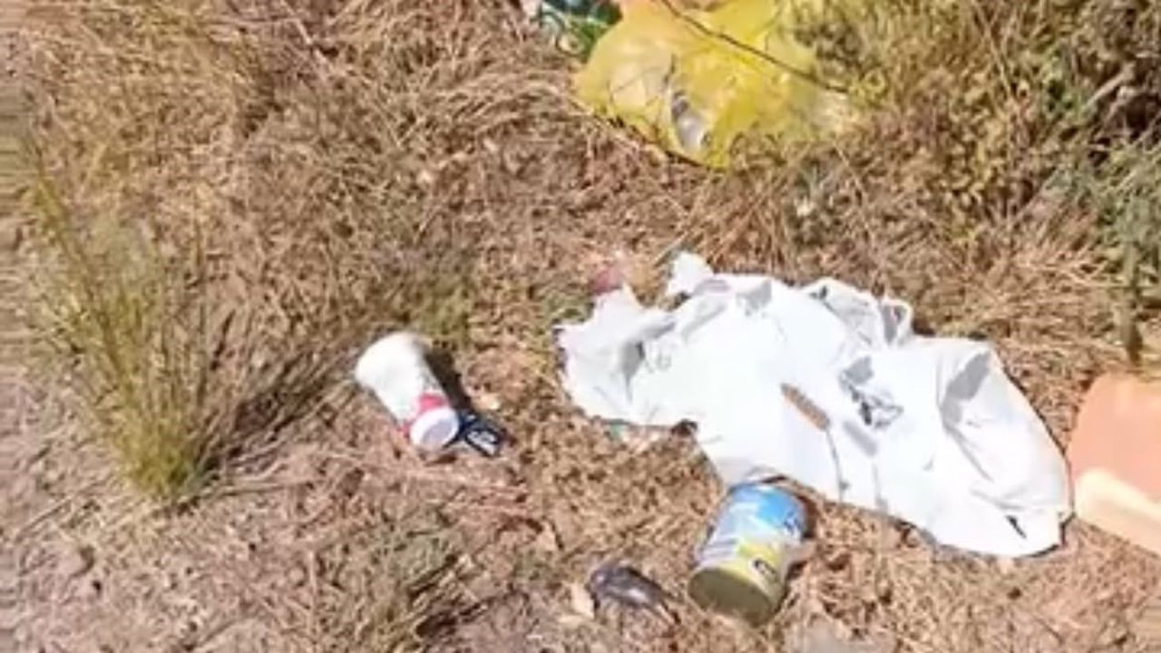 Dereli kaplıcaları yolundaki gölete atılan çöpler tepkilere neden oldu