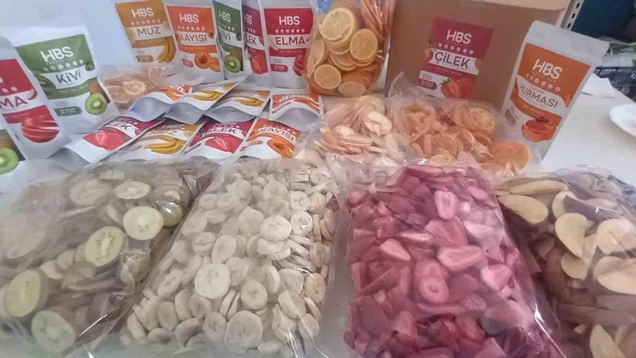 Develi'de meyveler dondurularak kurutuluyor, yıl boyu tüketiliyor