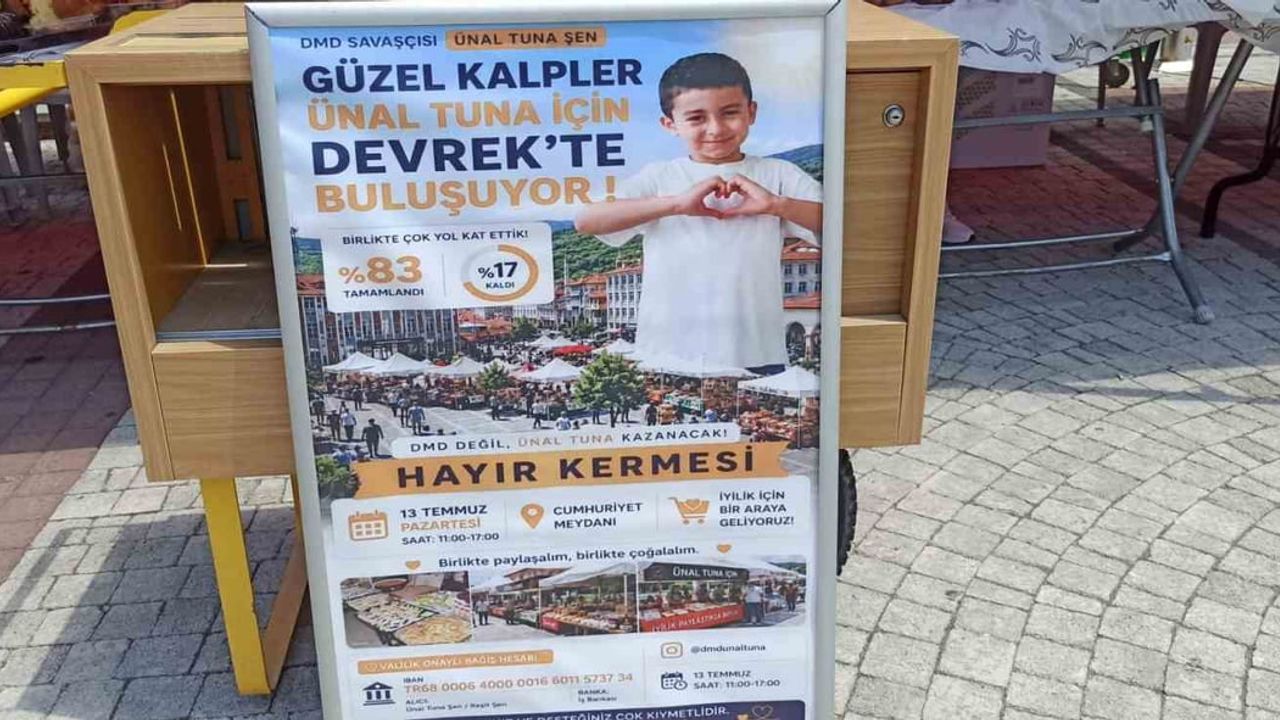 Devrekliler küçük Ünal için tek yürek oldu