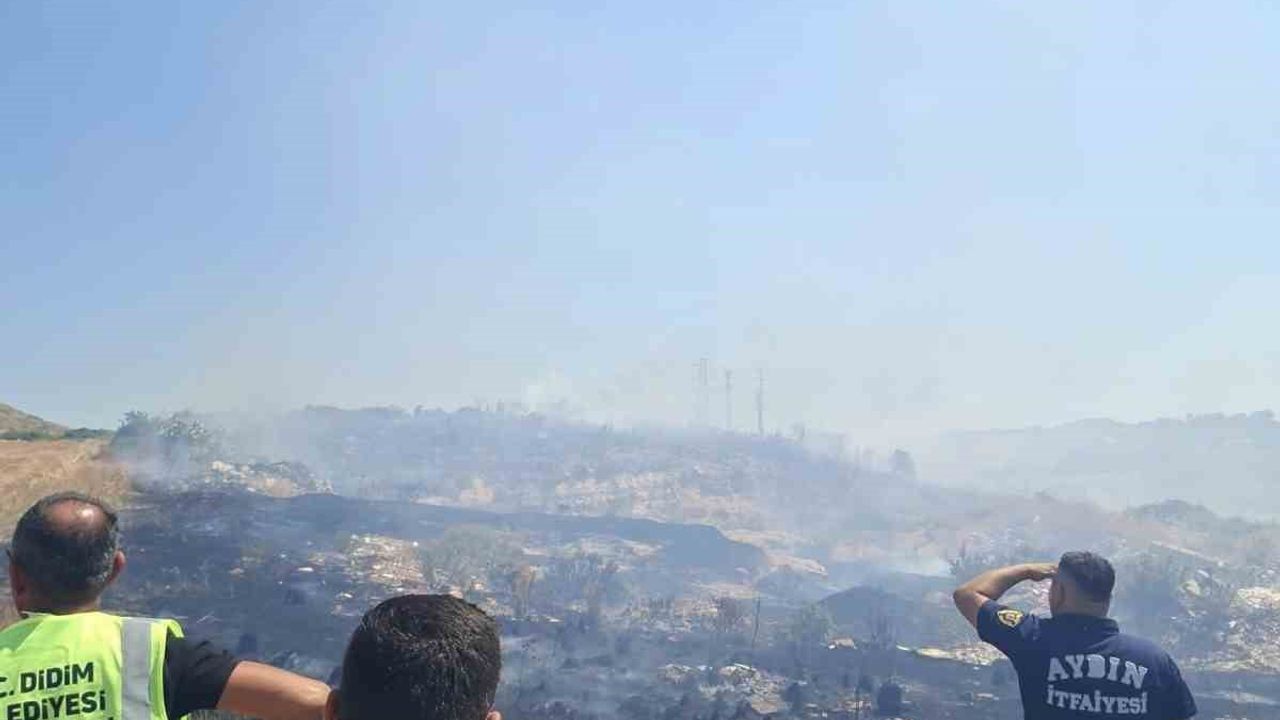 Didim Belediyesi'nden arazi yangınlarına tanker desteği