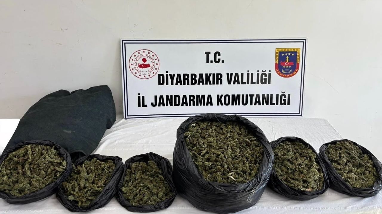 Diyarbakır'da 41.3 kilo esrar ele geçirildi, 18 şüpheliye işlem yapıldı