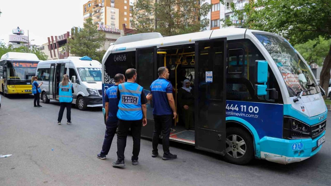 Diyarbakır'da toplu taşıma araçlarına klima denetimleri sürüyor