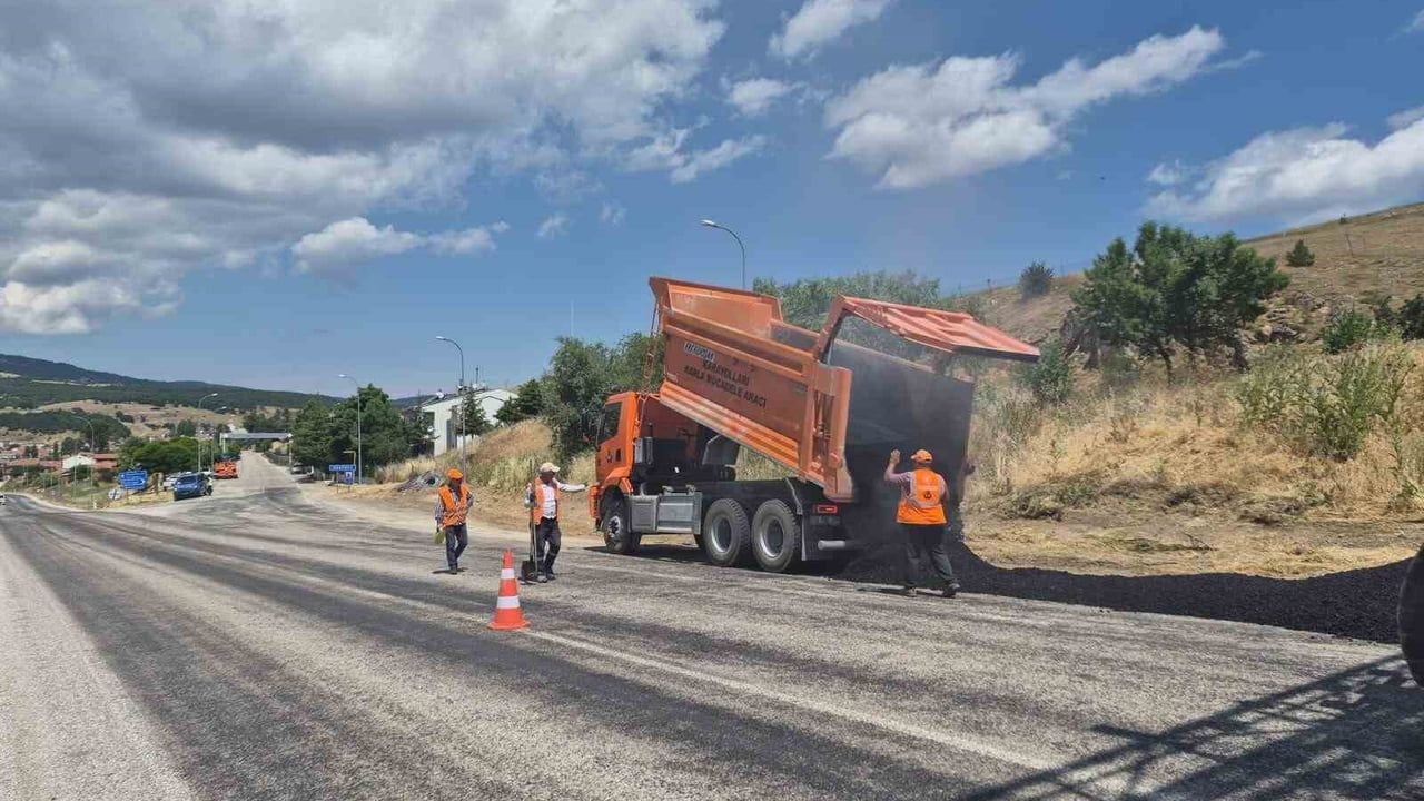 Dodurga girişindeki jandarma yol kontrol noktası yenilendi