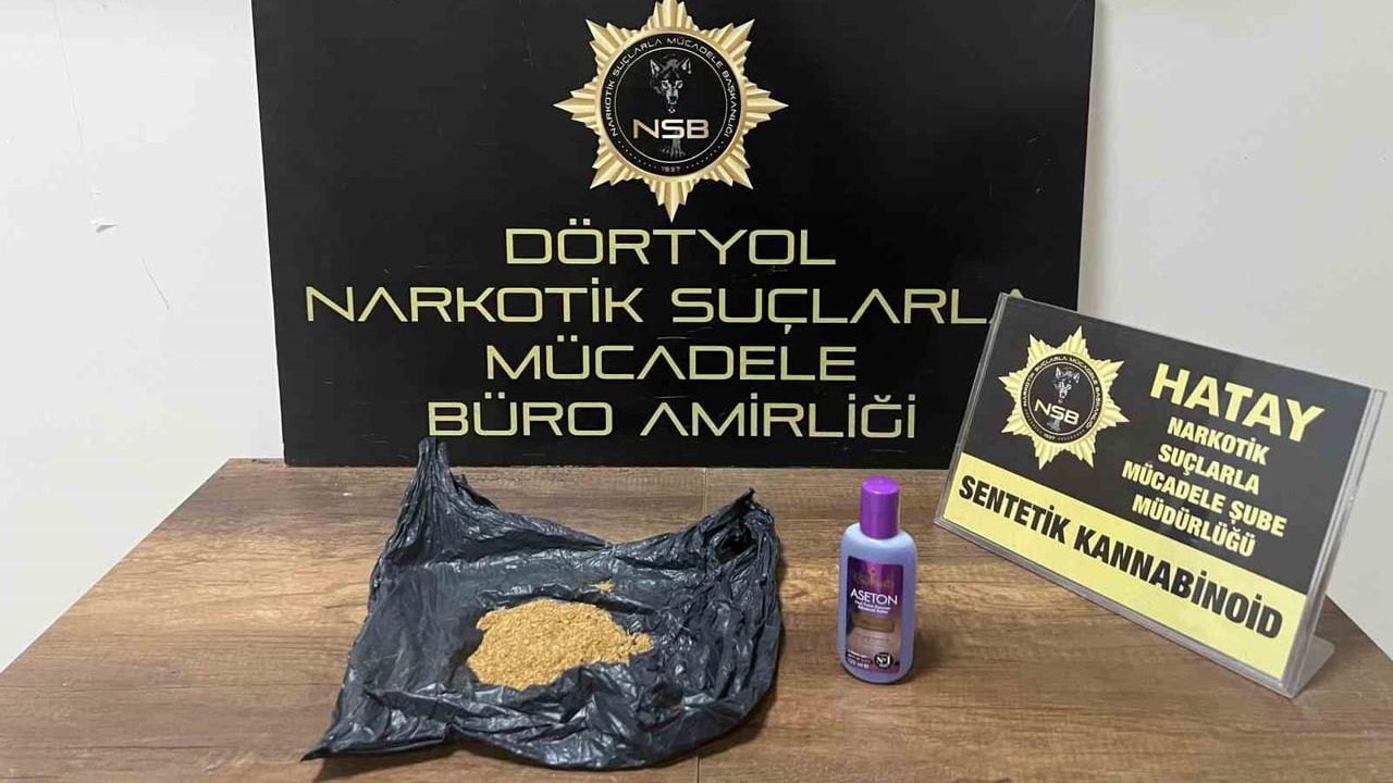 Dörtyol'da uyuşturucu operasyonu: 1 gözaltı