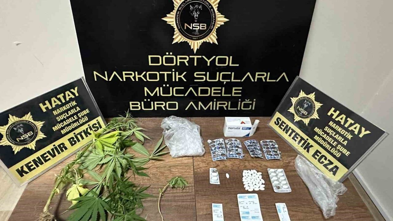 Dörtyol'da uyuşturucu operasyonunda iki şüpheli gözaltına alındı