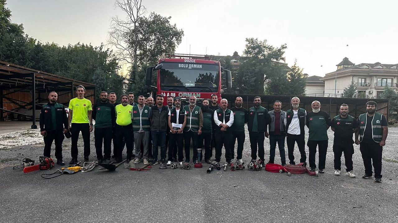 Düzce'de gönüllüler için kapsamlı orman yangını hazırlığı