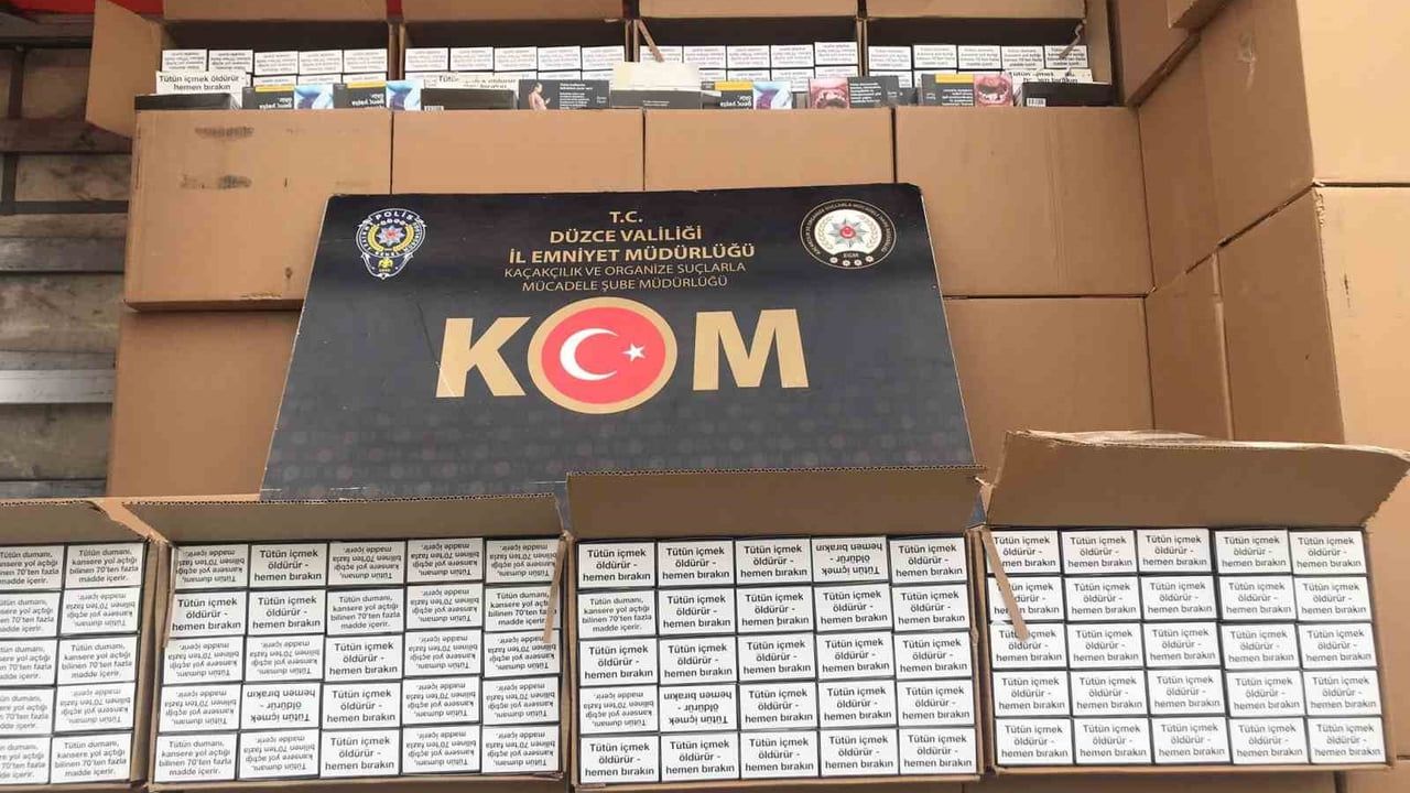 Düzce'de kaçakçılık operasyonlarında çok sayıda malzeme ele geçirildi