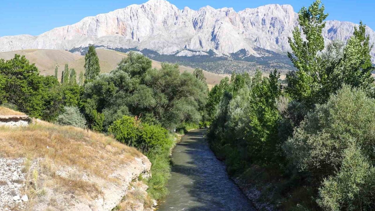 Ecemiş Çayı'na 15 bin kırmızı benekli alabalıkla doğal stok güçlendirildi