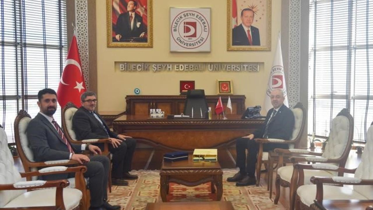 Eczacılık camiasından BŞEÜ rektörü Kaplancıklı'ya ziyaret