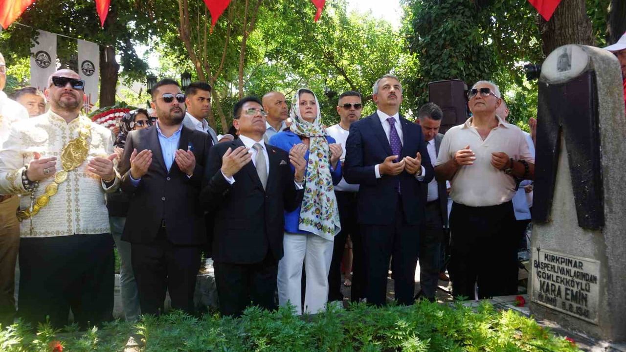 Edirne’de Kırkpınar’ın ağa karşılama geleneği bozulmadı