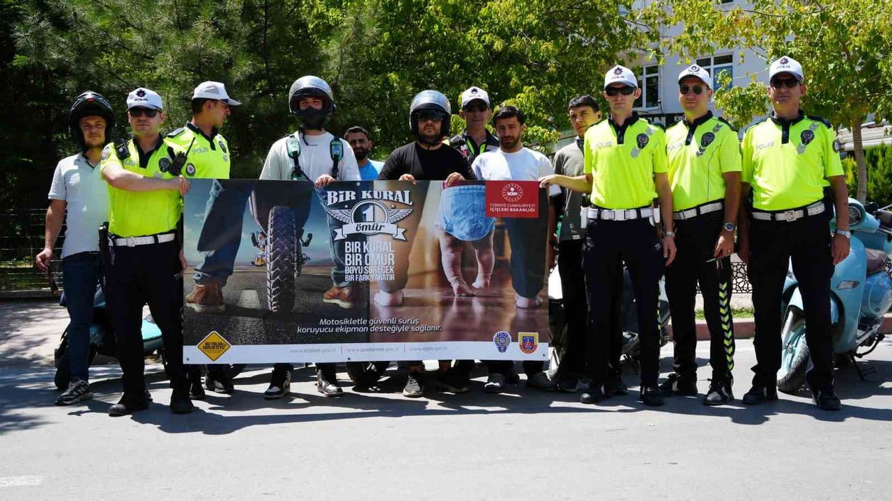 edirne emniyeti motosiklet kazalarını azaltmak için eğitim ve denetim başlattı