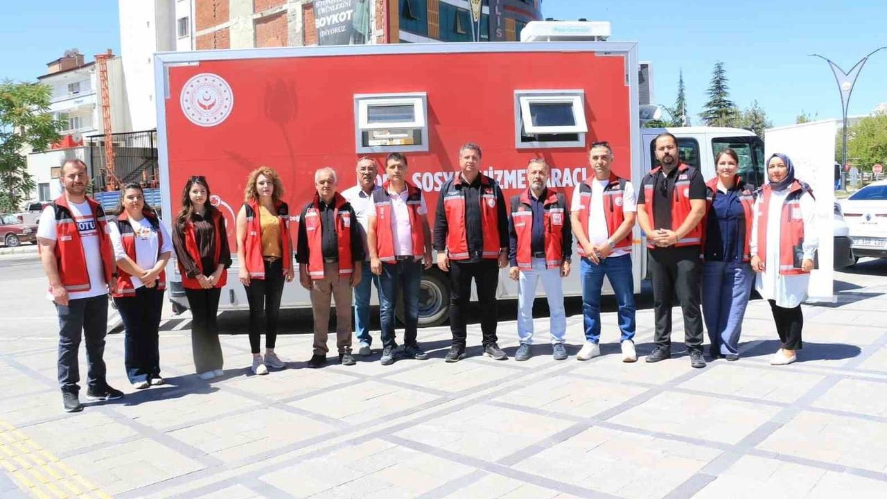 Elazığ’da mobil sosyal hizmet aracı hizmete başladı