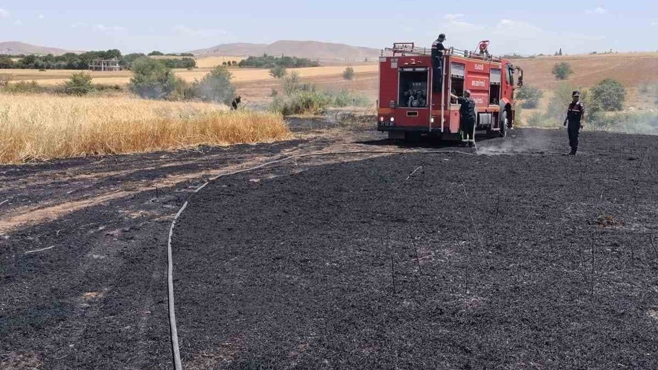 Elazığ'da Poyraz köyü yakınlarında arazi yangını kontrol altına alındı