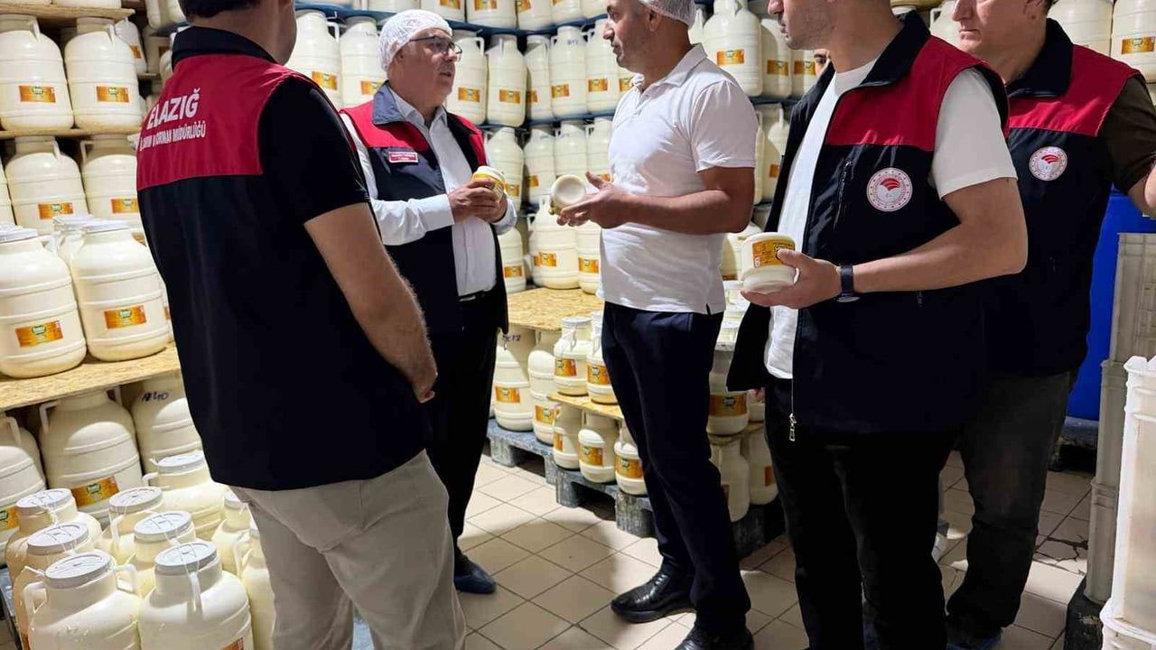 Elazığ'da tulum peyniri üretim süreçleri yerinde denetlendi