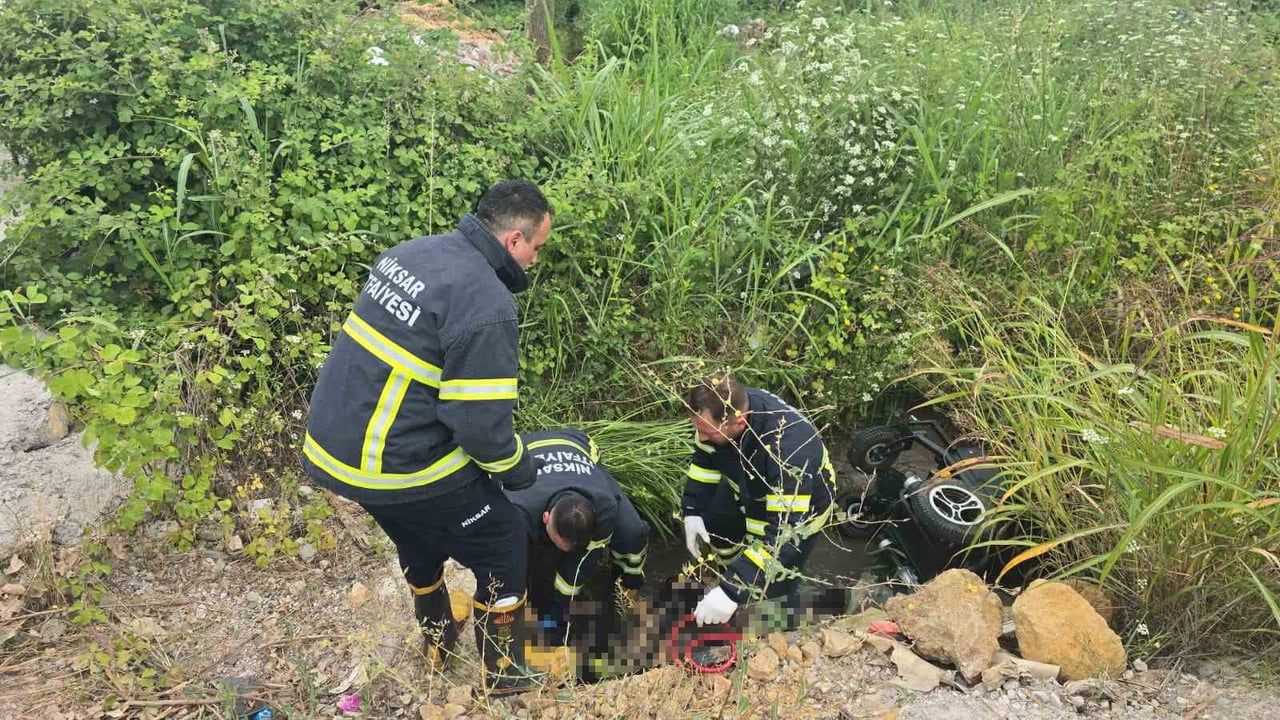 Engelli vatandaş Niksar'da sulama kanalında yaşamını yitirdi