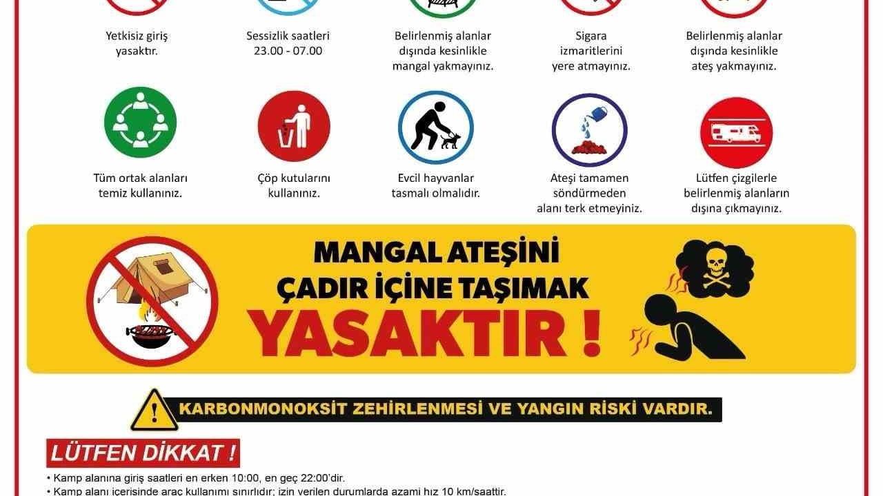 Erciyes’te çadır ve karavan kamp sezonu sürüyor
