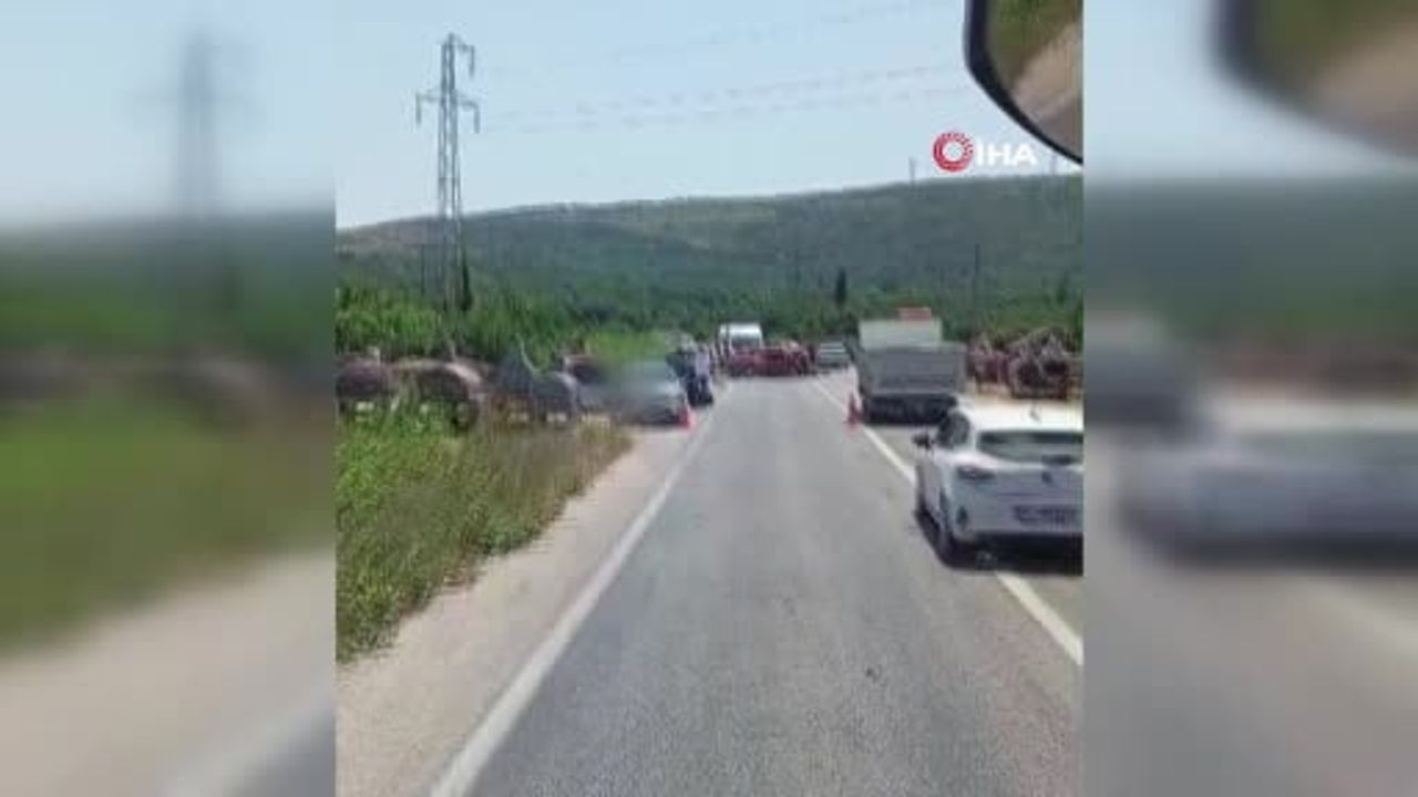 Erdek'te zincirleme kaza: 1 ölü, 2 yaralı