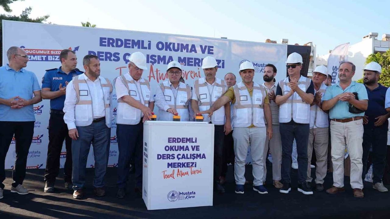 erdemli’de okuma ve ders çalışma merkezinin temeli atıldı
