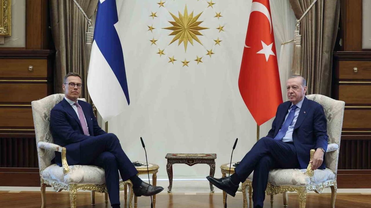 Erdoğan ile Finlandiya cumhurbaşkanı Stubb Cumhurbaşkanlığı Külliyesi'nde görüştü