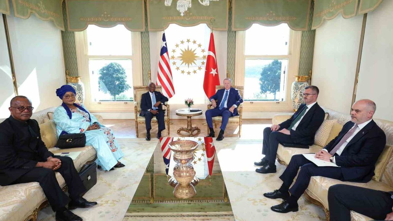 Erdoğan, Liberya cumhurbaşkanı Boakai ile görüştü