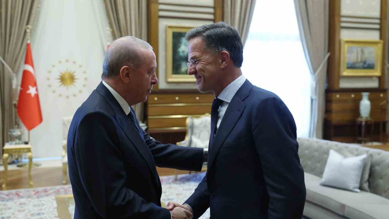 Erdoğan, NATO genel sekreteri Rutte'yi kabul etti
