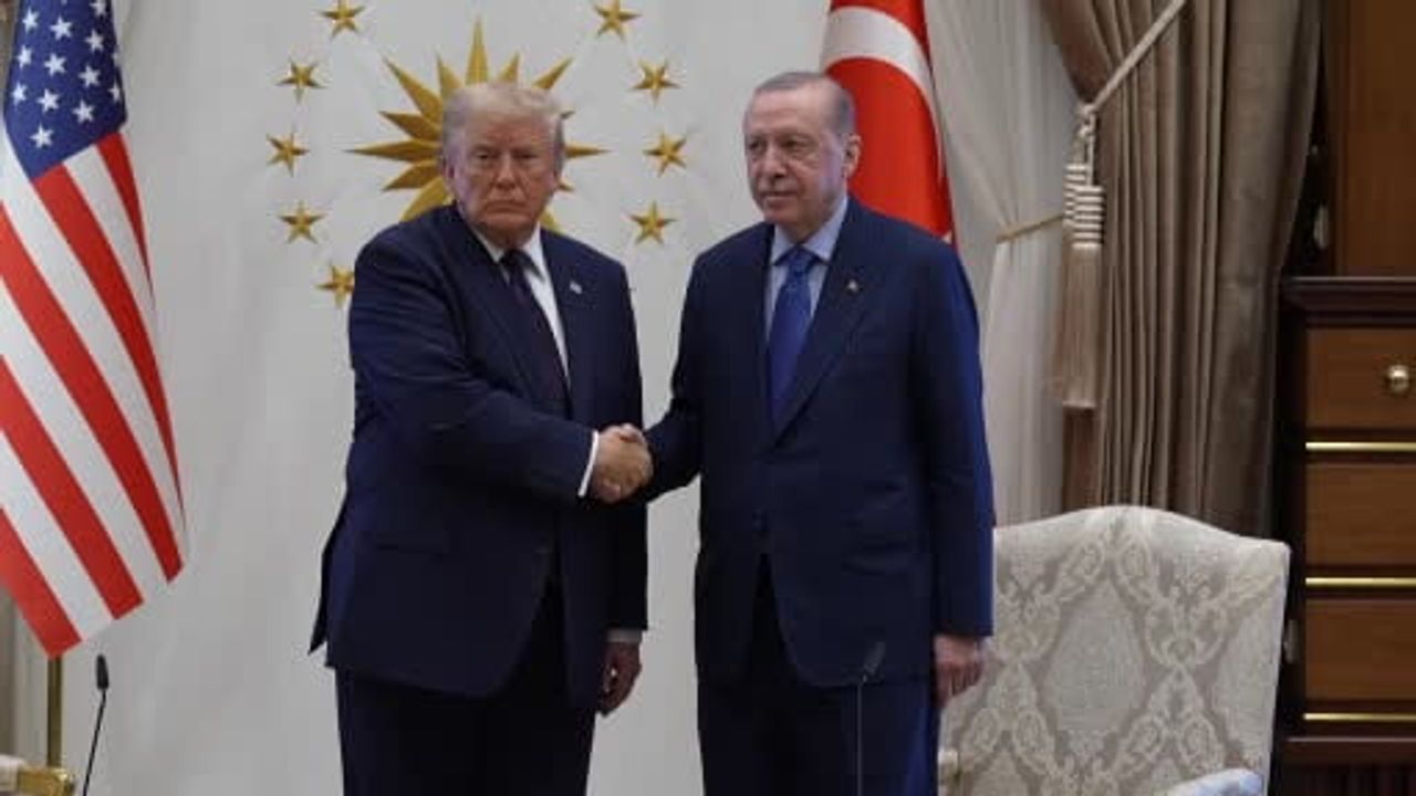Erdoğan ve Trump Cumhurbaşkanlığı Külliyesi'nde görüştü