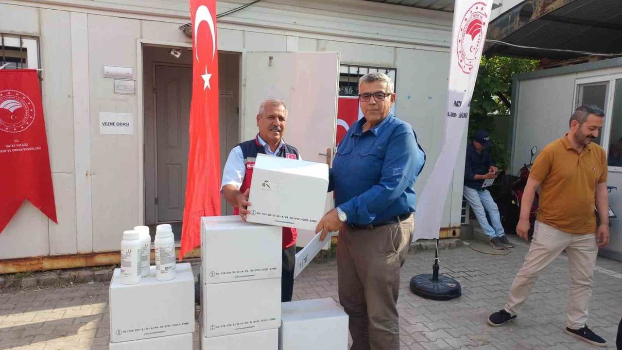 Erzin'de turunçgil üreticilerine portakal yağı desteği
