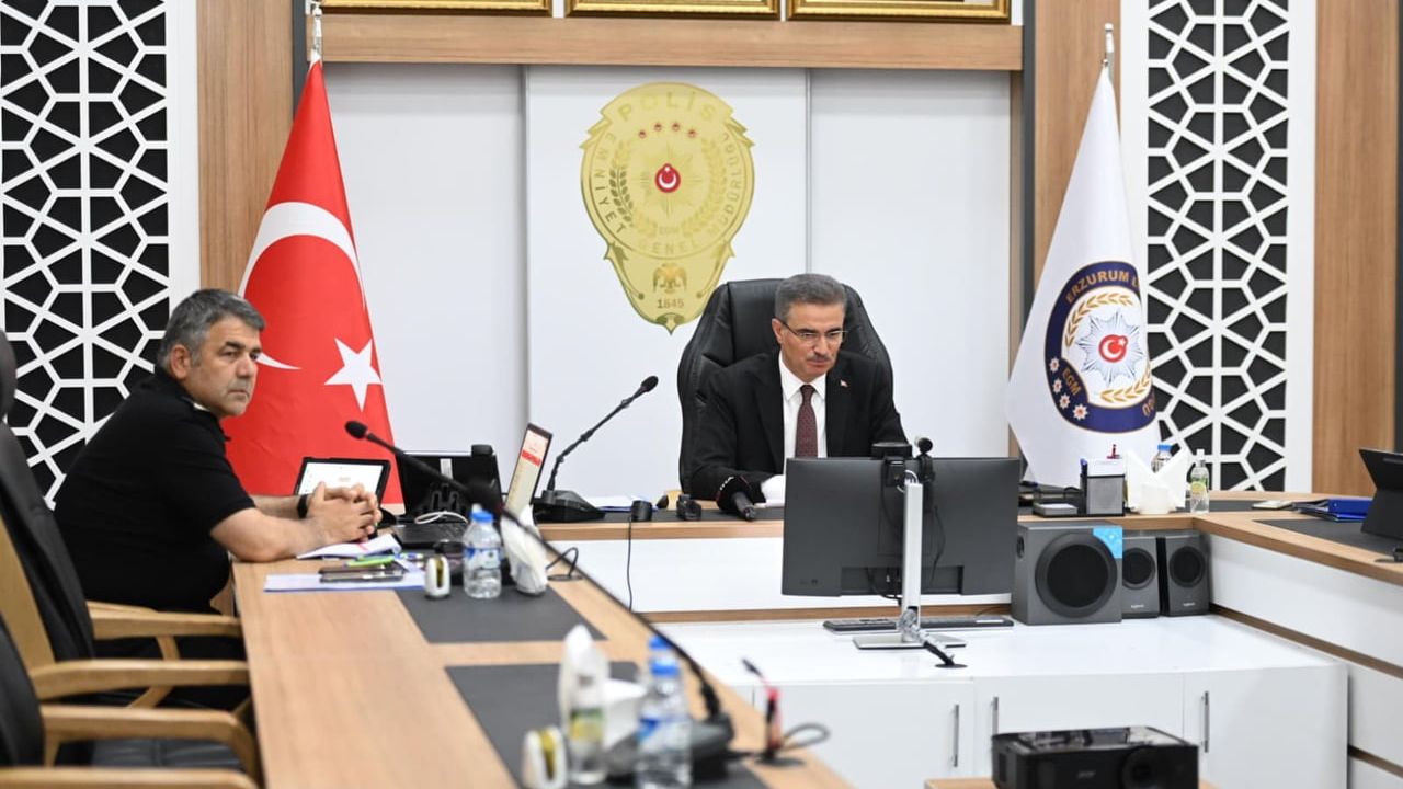 Erzurum’da hedef 24 saat kesintisiz güvenlik