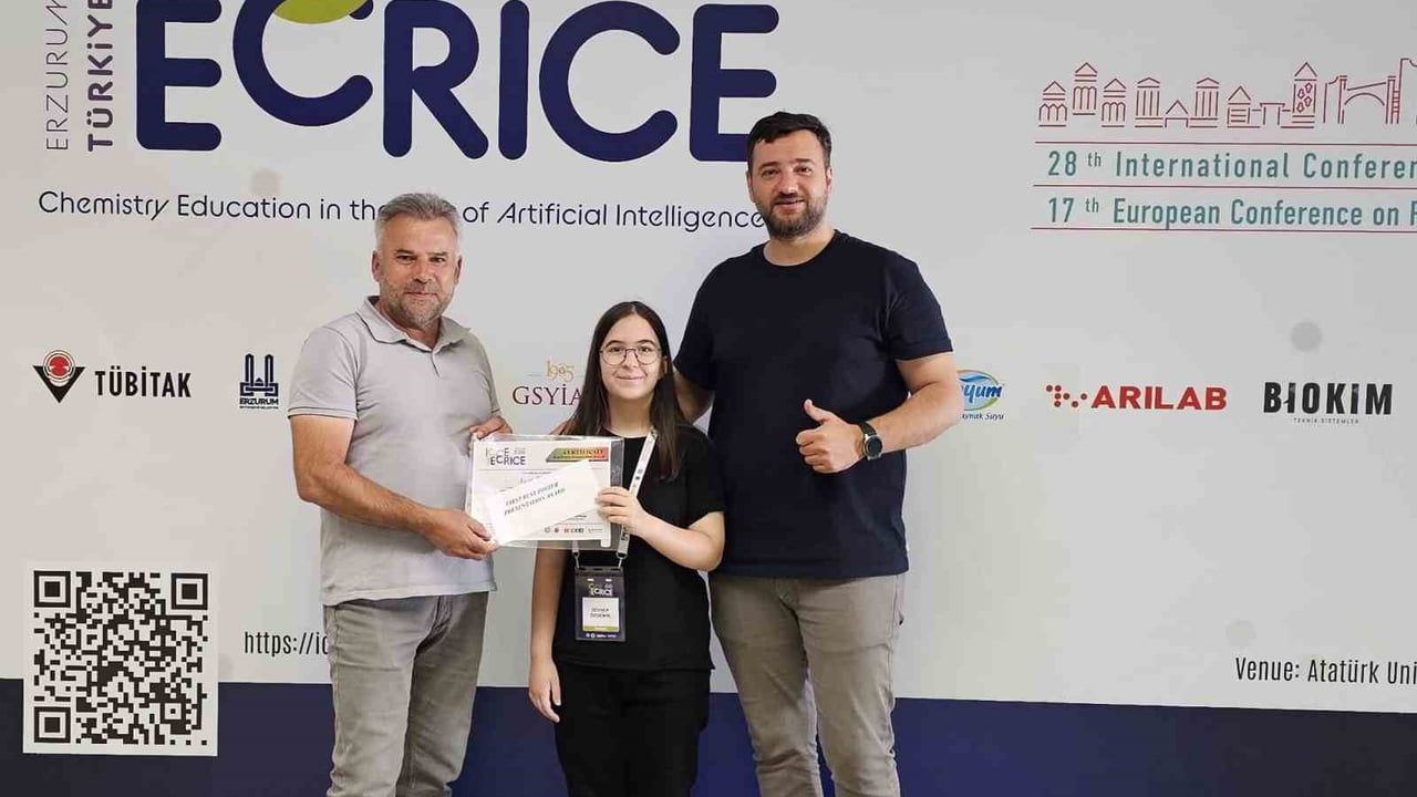 Erzurum öğrencileri ICCE-CRICE 2026'da en iyi poster birincisi