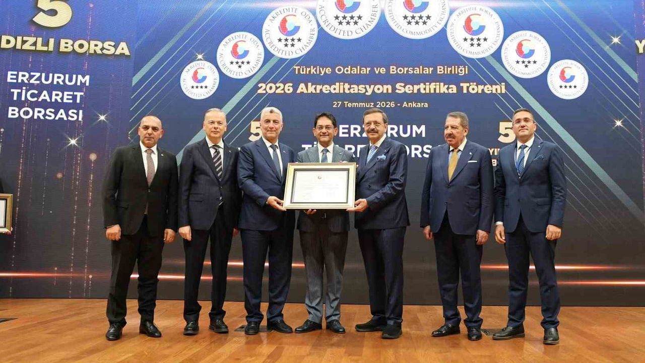 Erzurum ticaret borsası 5 yıldızlı akreditasyonla uluslararası hizmet yeterliliğini tescilledi