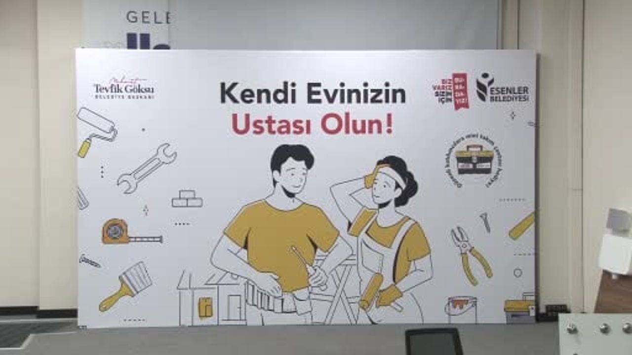 Esenler’de ‘kendi evinizin ustası olun’ projesi mezunlarını verdi