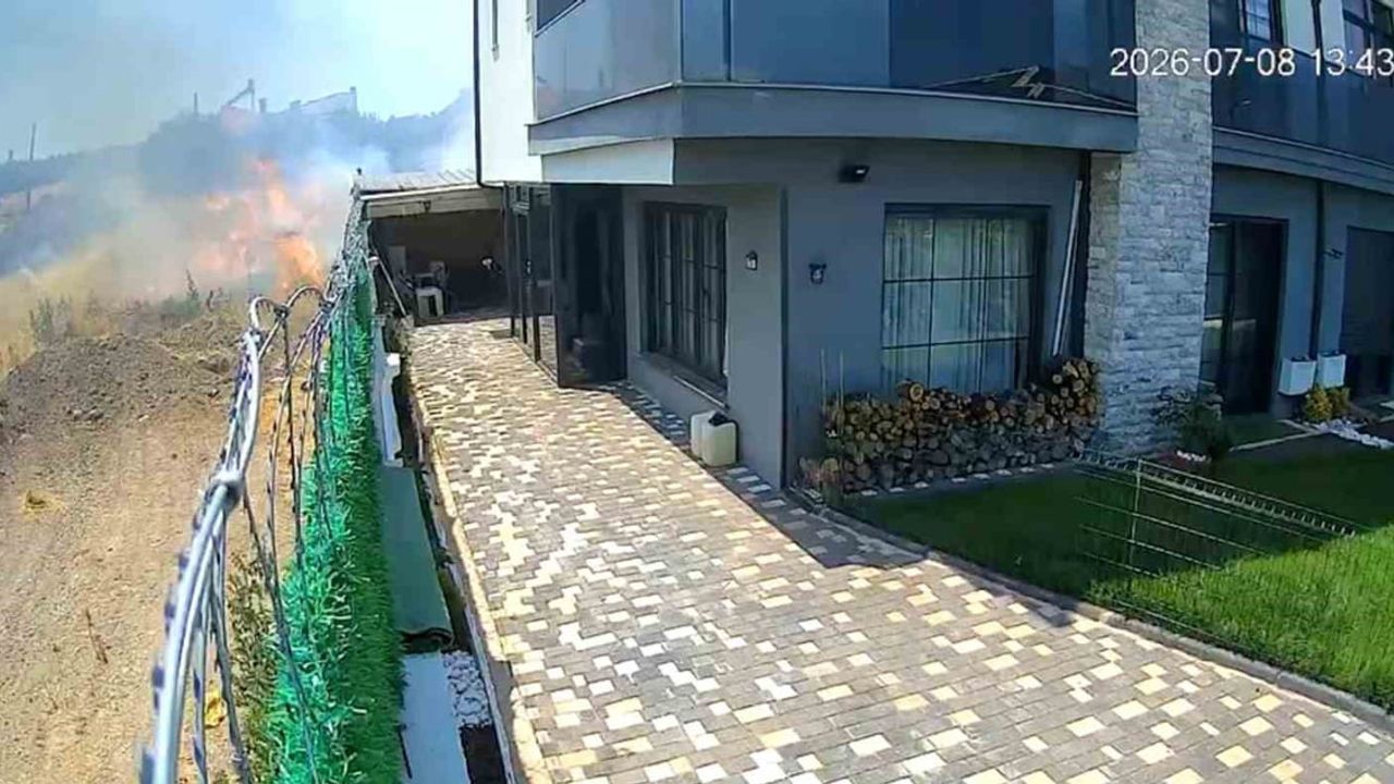 Eskişehir'de düşen sigara bahçede yangına yol açtı