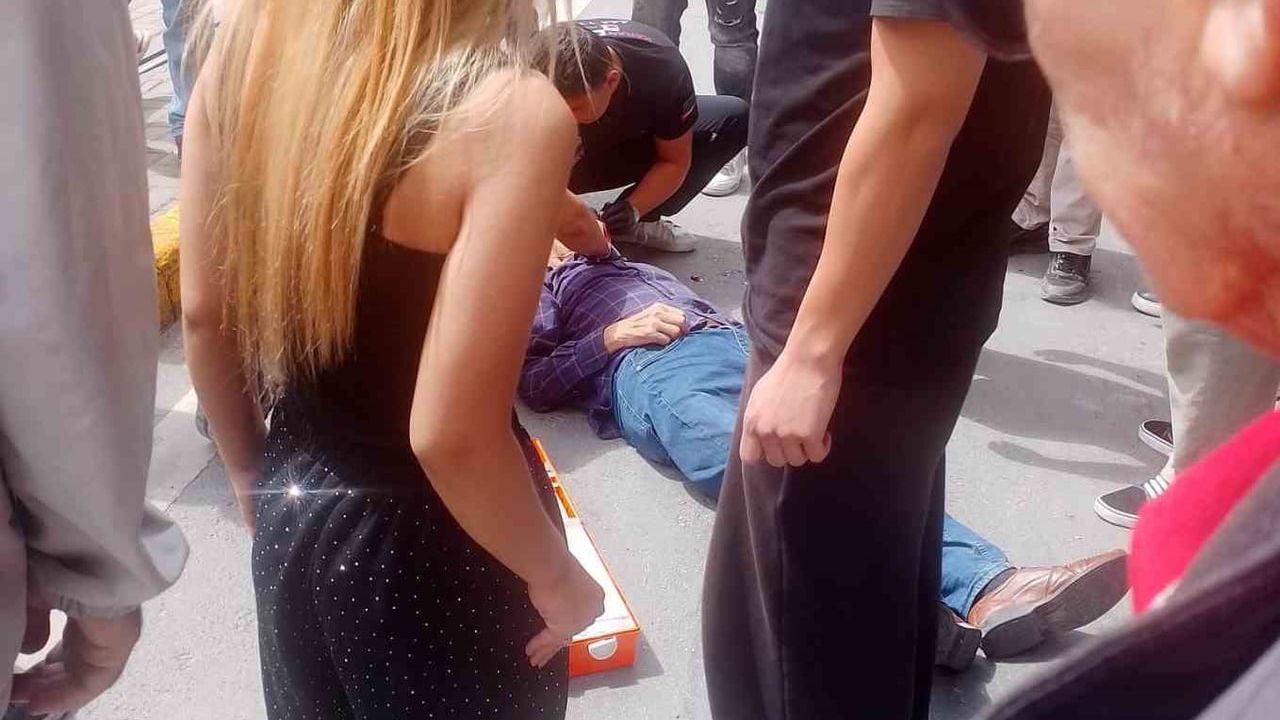 Eskişehir'de küçük motosikletlinin çarptığı yaya bilinci kapalı bulundu
