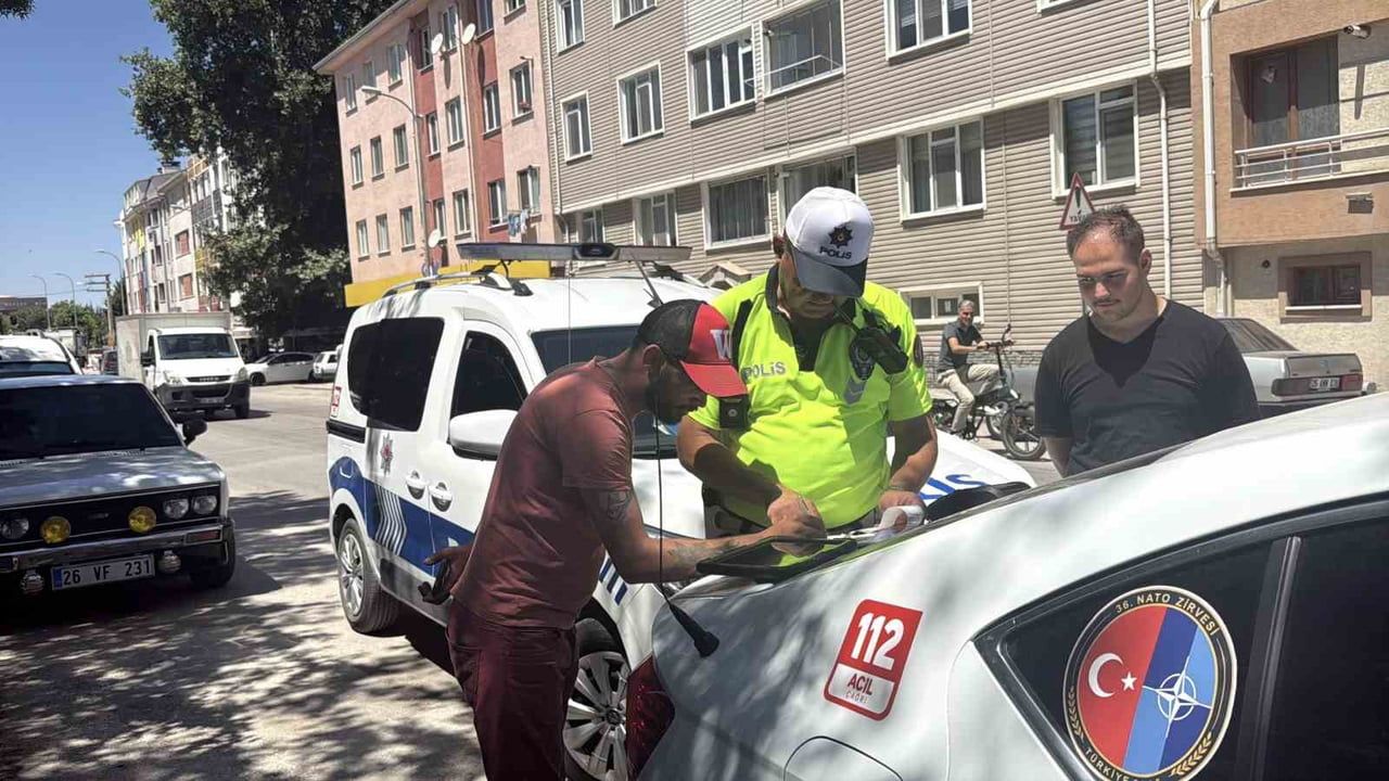 Eskişehir'de sahte plaka operasyonu: kamyonete 180 bin TL ceza