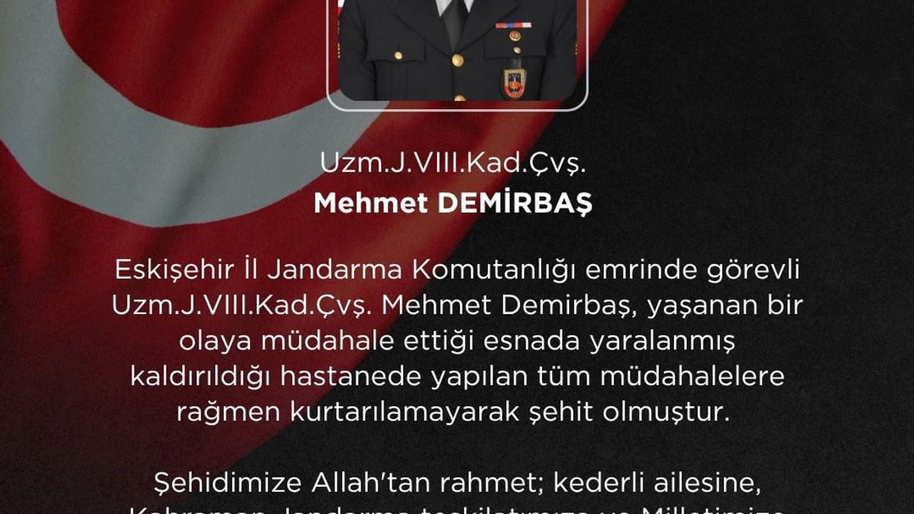 Eskişehir’de silahlı çatışma: iki kız babası jandarma şehit oldu