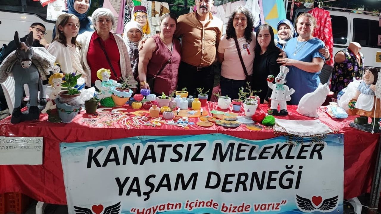 Festival alanında el emeğiyle fark yaratan Kanatsız Melekler