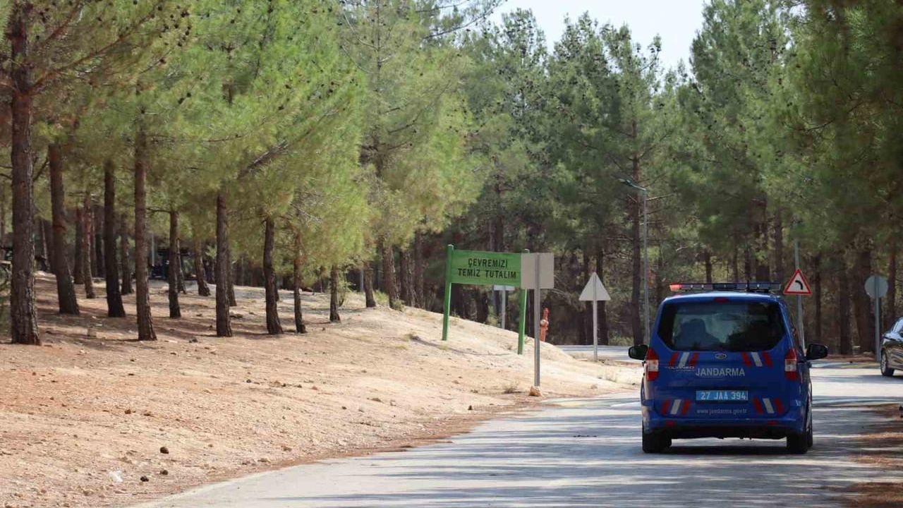 Gaziantep'te jandarma dron destekli devriyelerle ormanları gözetliyor