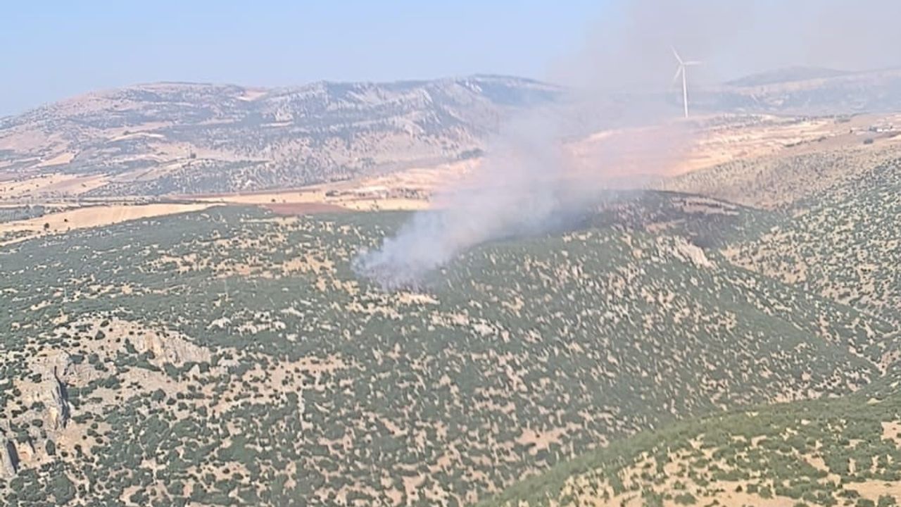 Gaziantep’te orman yangını havadan ve karadan müdahaleyle söndürüldü