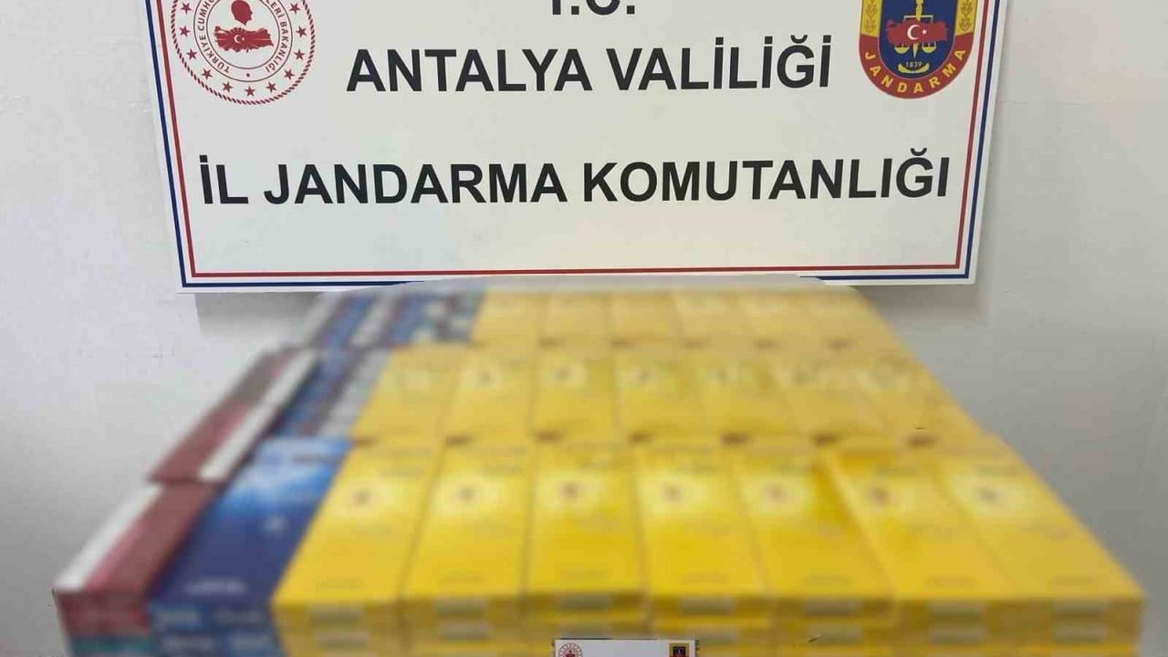 Gazipaşa'da kaçak sigara operasyonunda 145 karton ele geçirildi