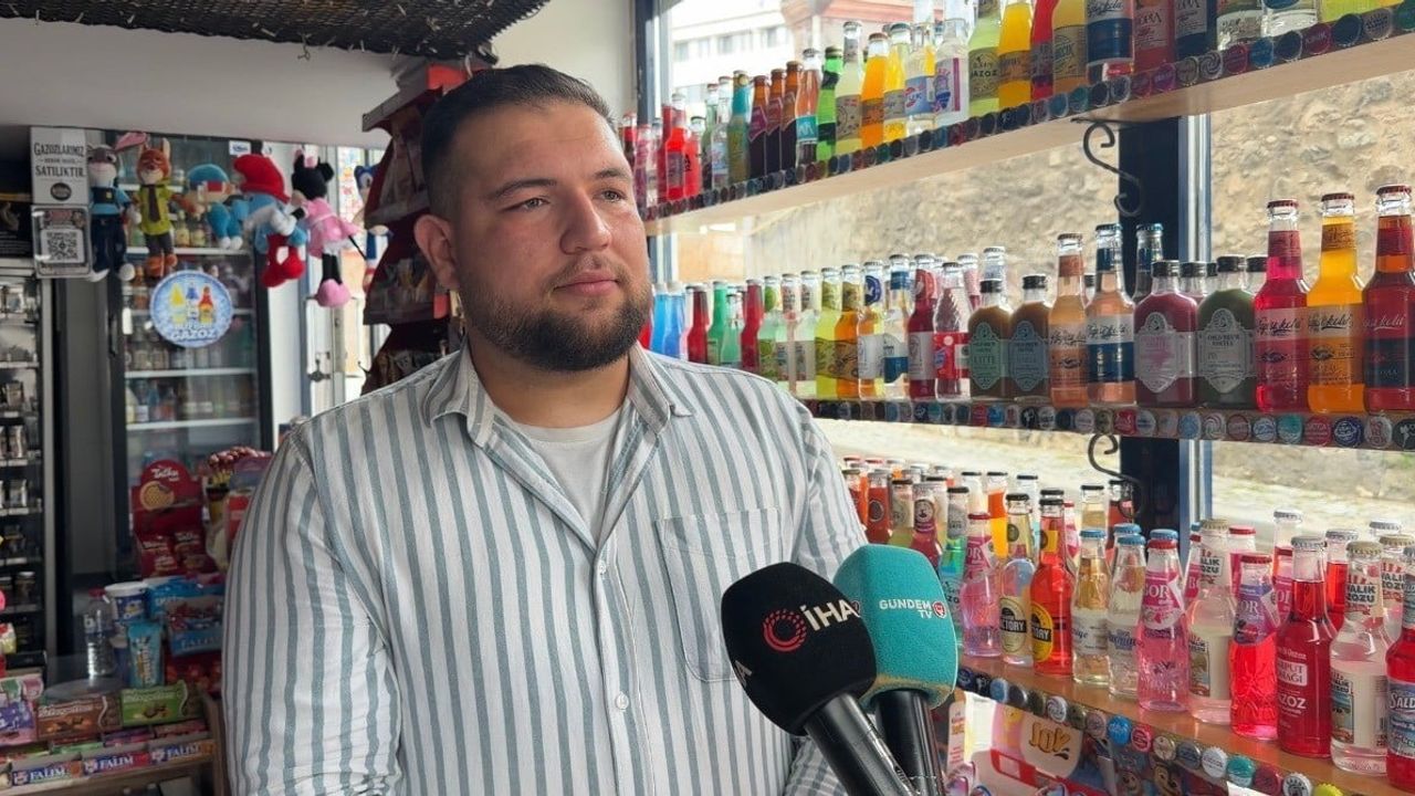 Gazoz tutkusu iş oldu: Bolu'da 100'den fazla yerli gazozun satıldığı bakkal