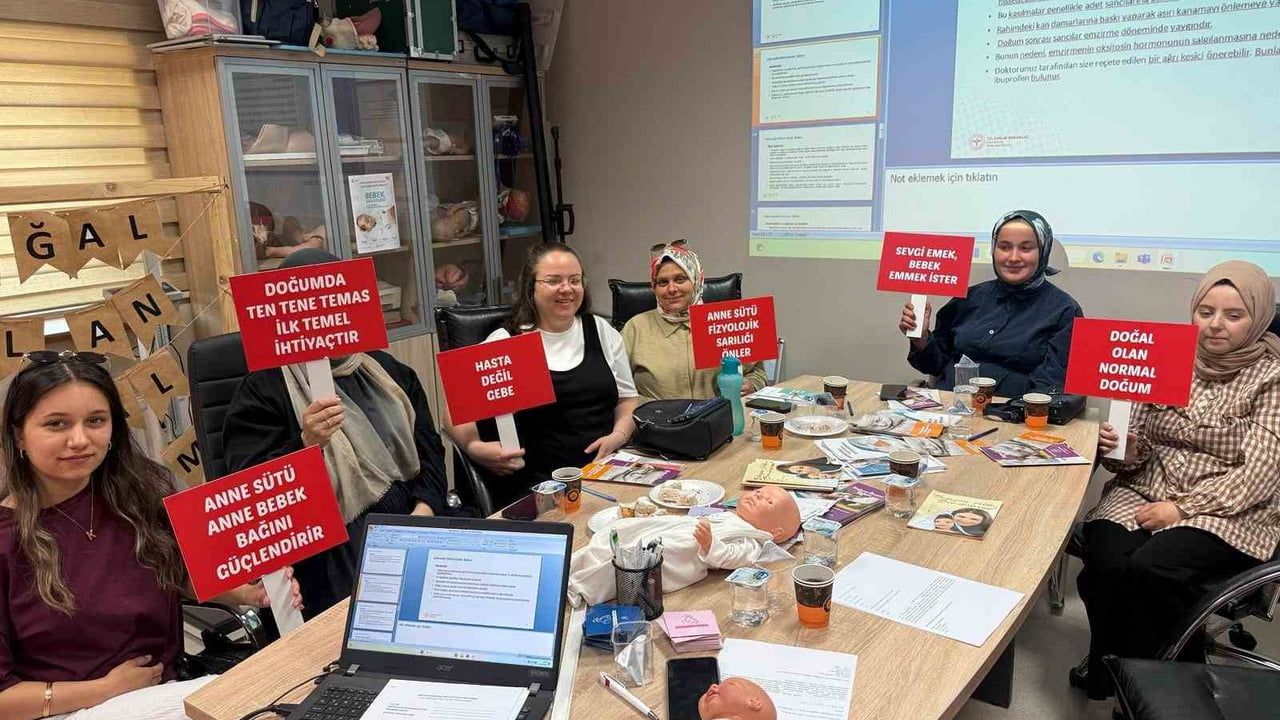 Gebe okulu eğitimleri Düzce'de sürüyor