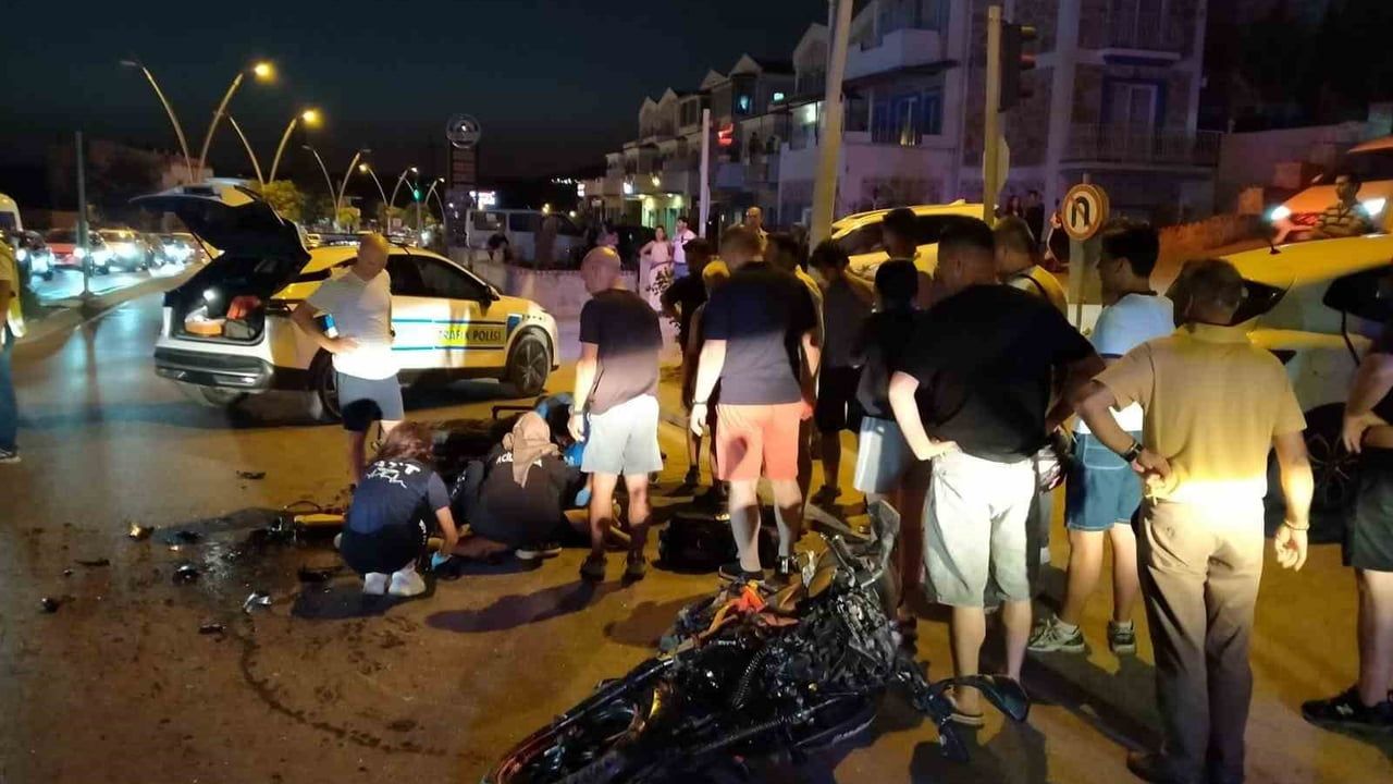 Gece ışıklarında kaza: Datça'da motosiklet sürücüsü ağır yaralandı