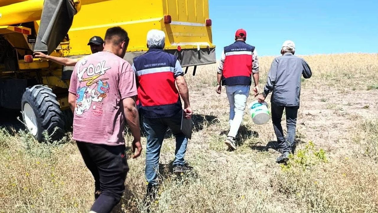 Gediz’de biçerdöver denetimleri sürüyor