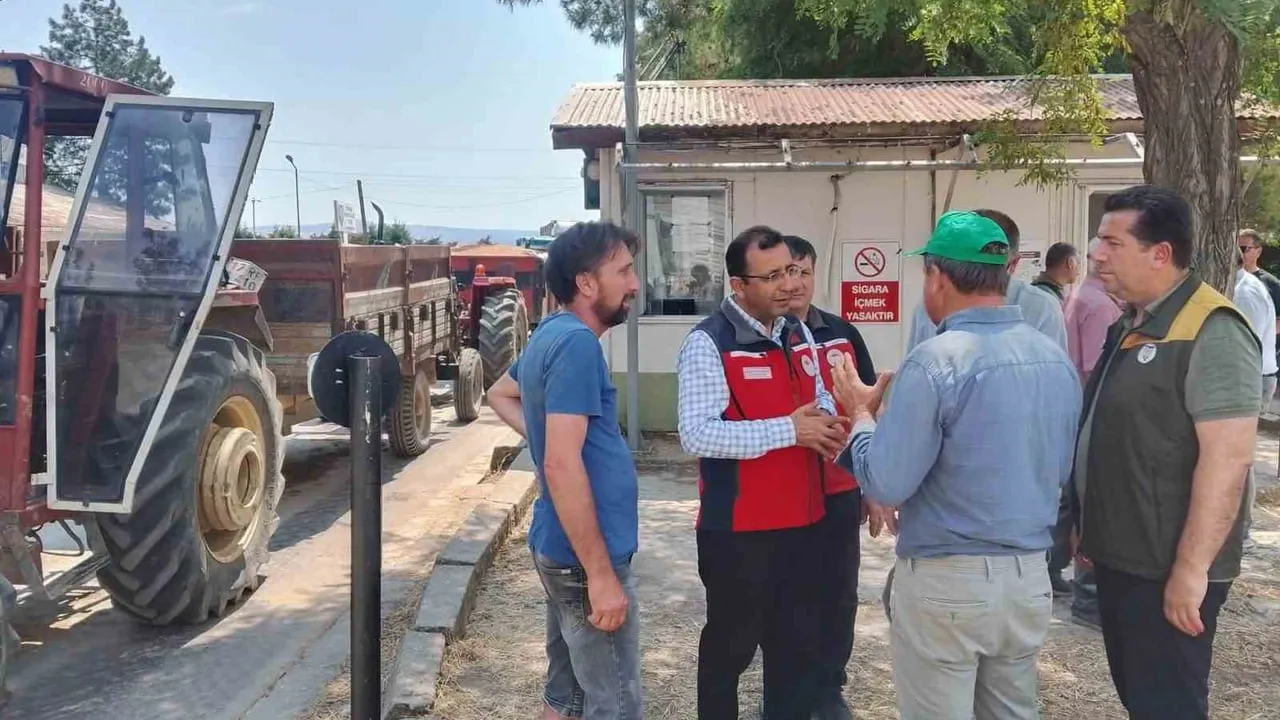 Gelibolu'da TMO alım noktalarında inceleme