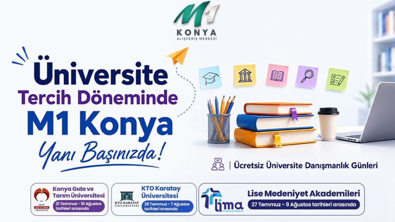 Gençlere rehber: M1 Konya AVM'de ücretsiz tercih danışmanlığı